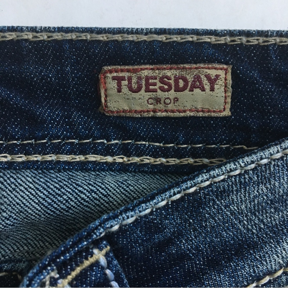 Silver Jeans Tuesday Crop Denim Jeans Size 27 - Picture 10 of 17